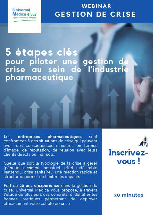 Flyer du Webinar Gestion de crise